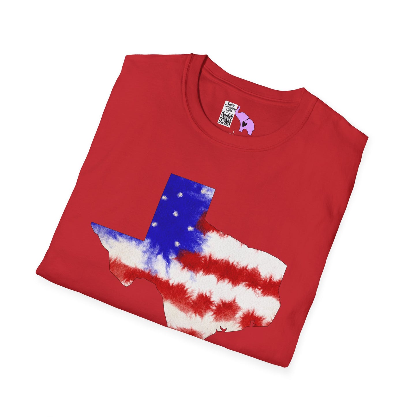 Texas American Tie Dye Flag Adult T-shirt