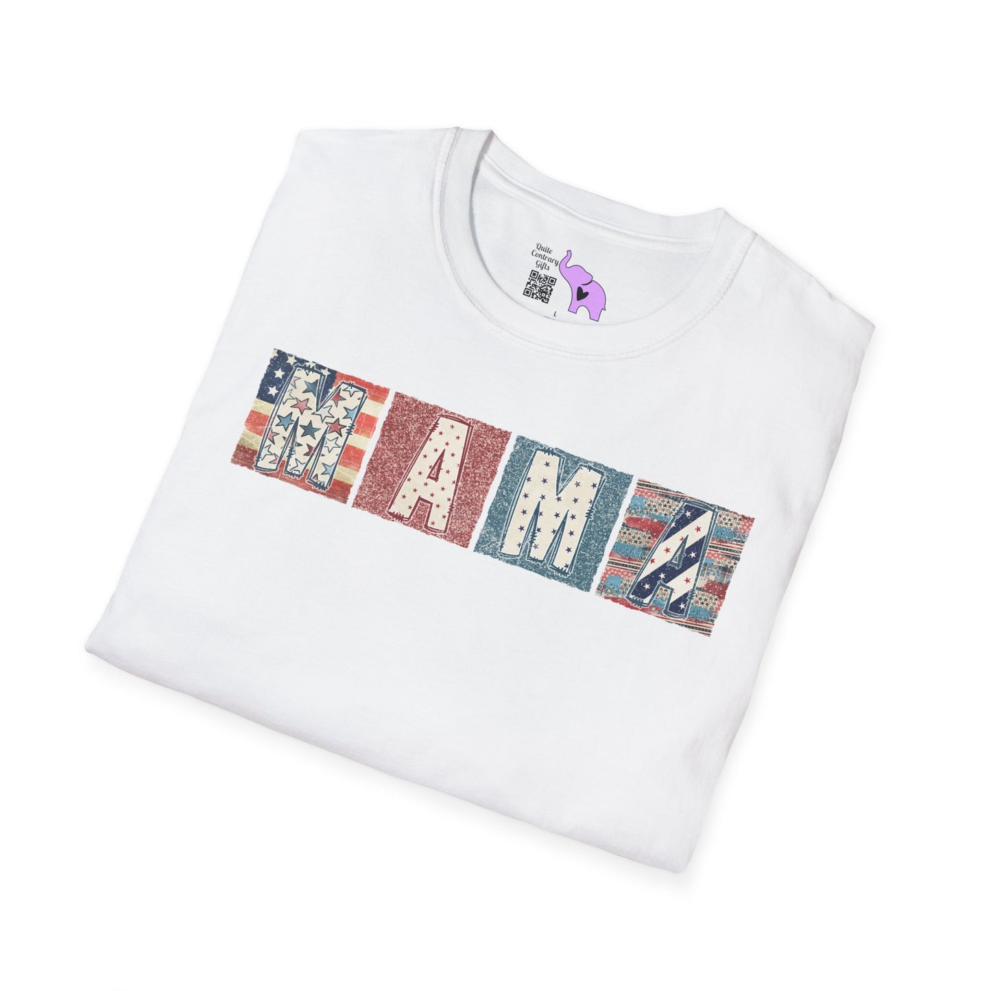 Mama (America Colors) Adult T-shirt