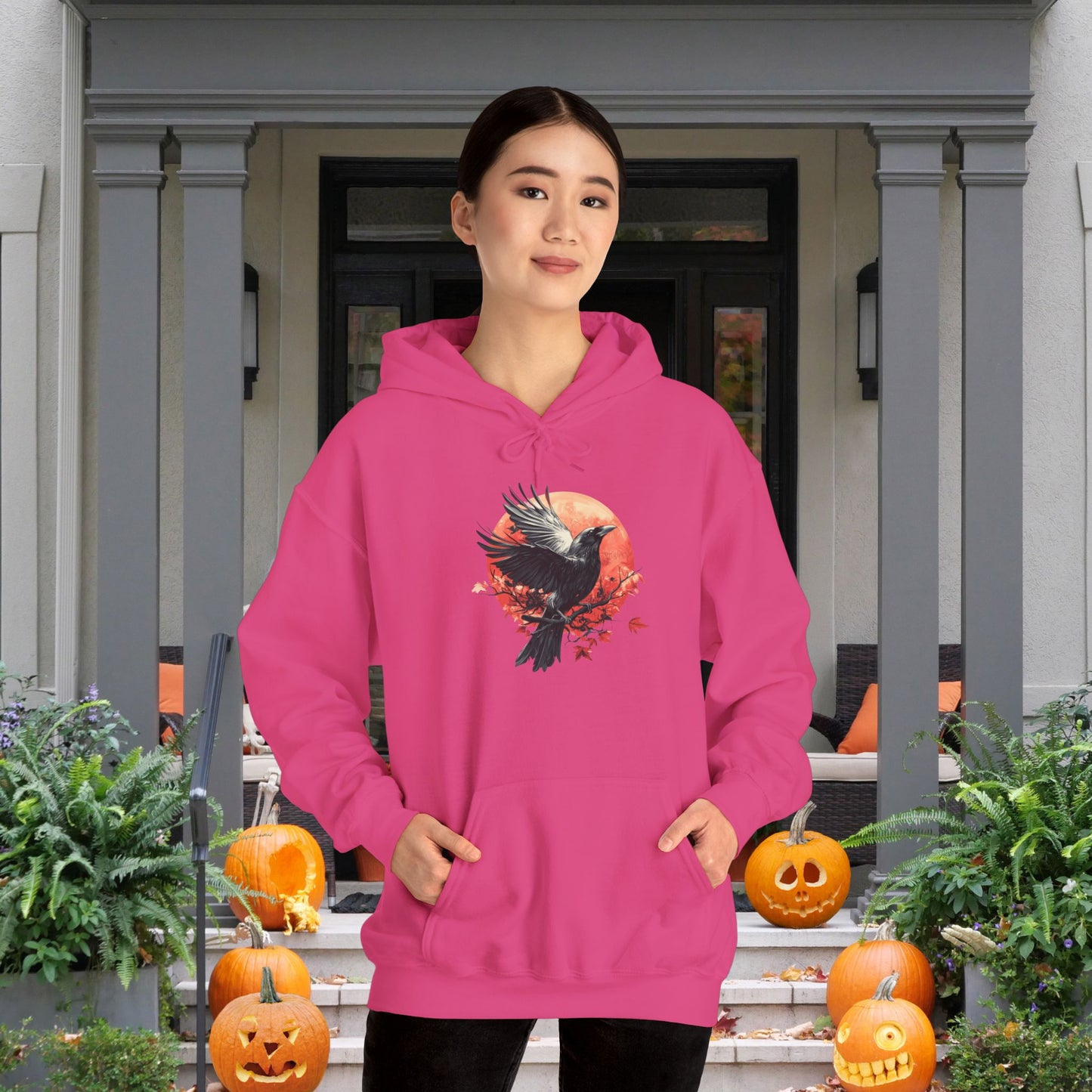 Halloween Crows 3 Heavy Blend™ Hooded Sweatshirt