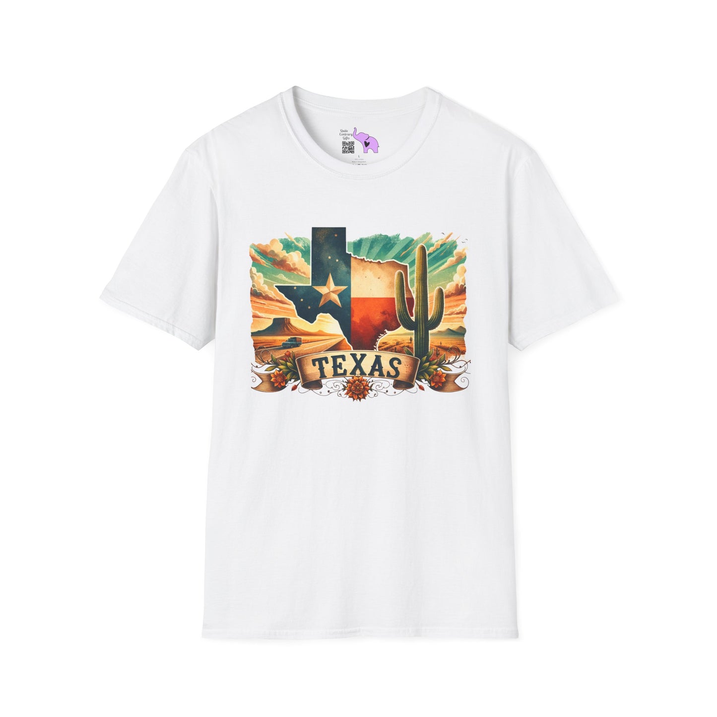 Texas Desert Roads 4 Adult T-shirt