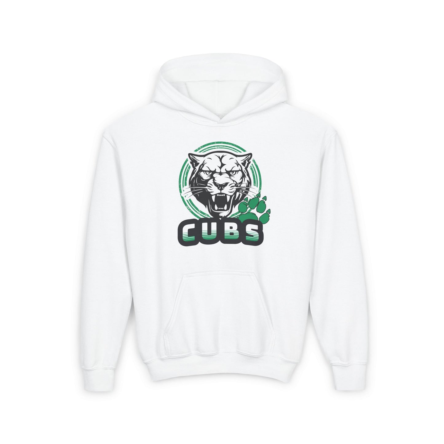 Cubs Circle Mascot Youth Heavy Blend Hoodie