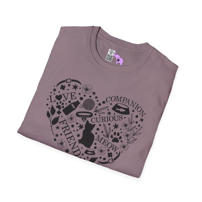 Cats Fill My Heart Adult T-shirt