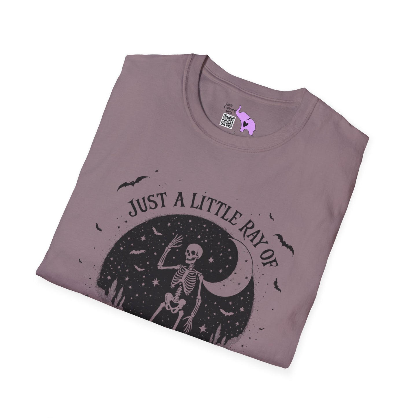 Just A Little Ray of Pitch Black (Crescent Moon) Adult T-shirt