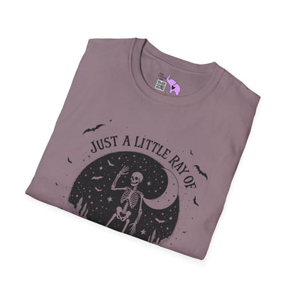 Just A Little Ray of Pitch Black (Crescent Moon) Adult T-shirt