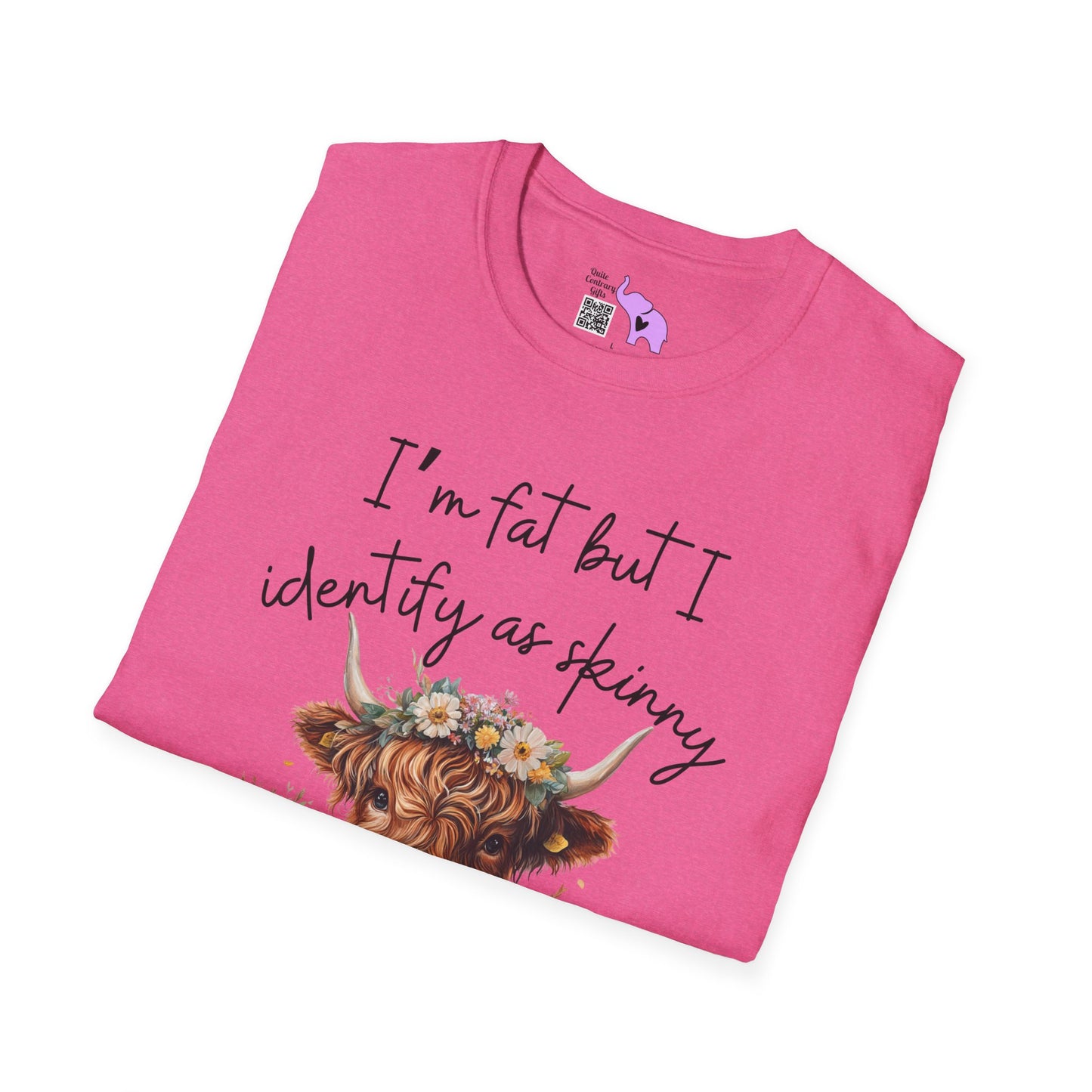 I'm Fat But I Identify as Skinny; I'm Trans-skinny Adult T-shirt