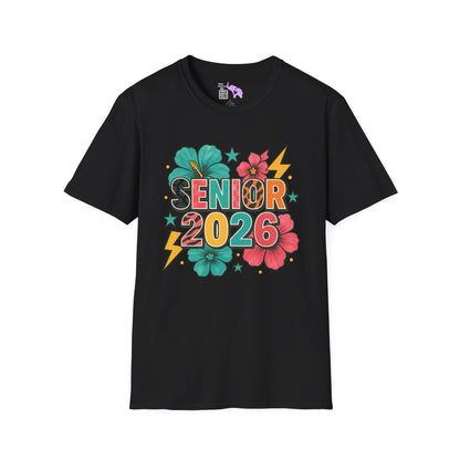 Senior 2026 Flower Power Adult T-shirt