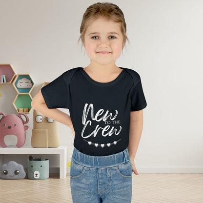 New To The Crew Infant Baby Rib Bodysuit