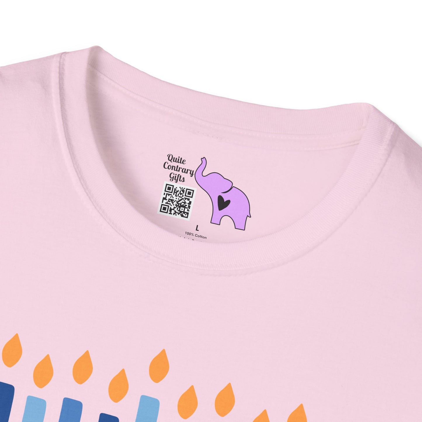 Hanukkah Wishing Peace & Light Adult T-shirt