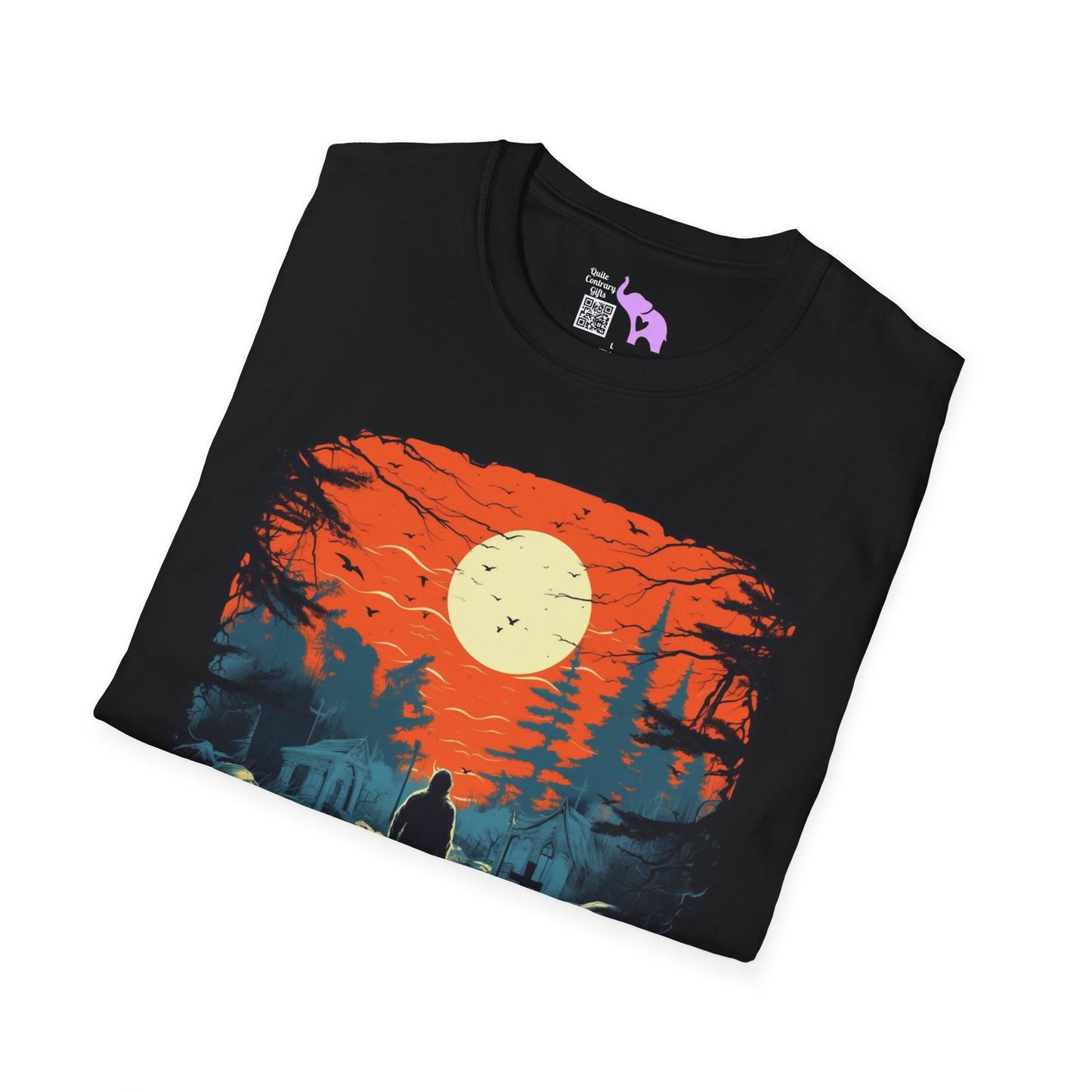 Creepy Cemetery 7 Adult T-shirt