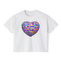 Heart in Blocks Women's Boxy Tee