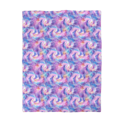 Pastel Cloud Color Swirl Microfiber Duvet Cover