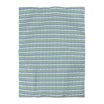 Regal Evergreen Cairn Stripes Microfiber Duvet Cover