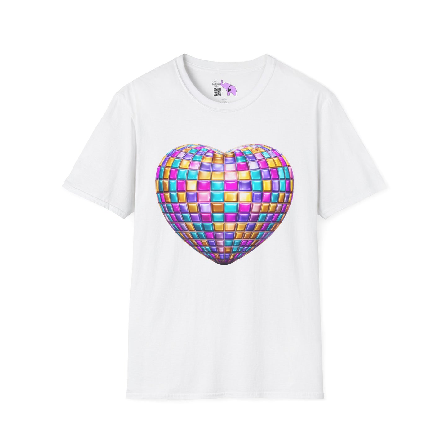 Heart in Blocks Adult T-shirt