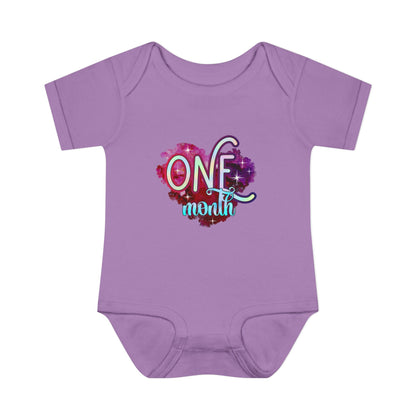 Stardust Baby Milestone Bodysuit-One Month
