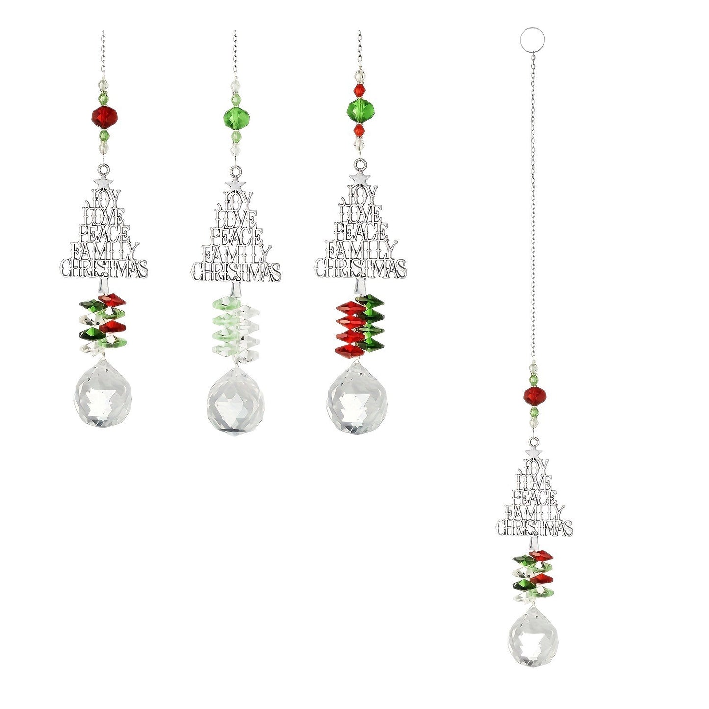 Christmas Tree Crystal Sun Catcher