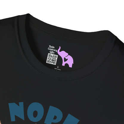 Nope Not Today Cute Cow Adult T-shirt