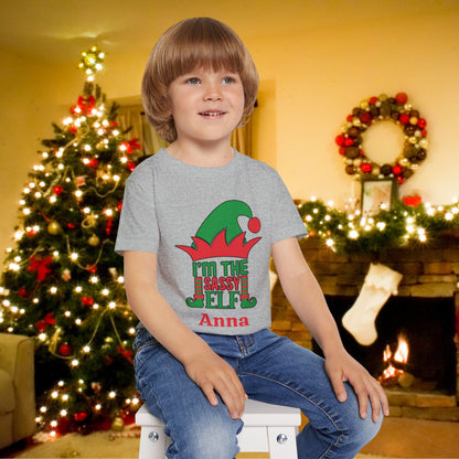 I'm The Sassy Elf Personalized Heavy Cotton™ Toddler T-shirt