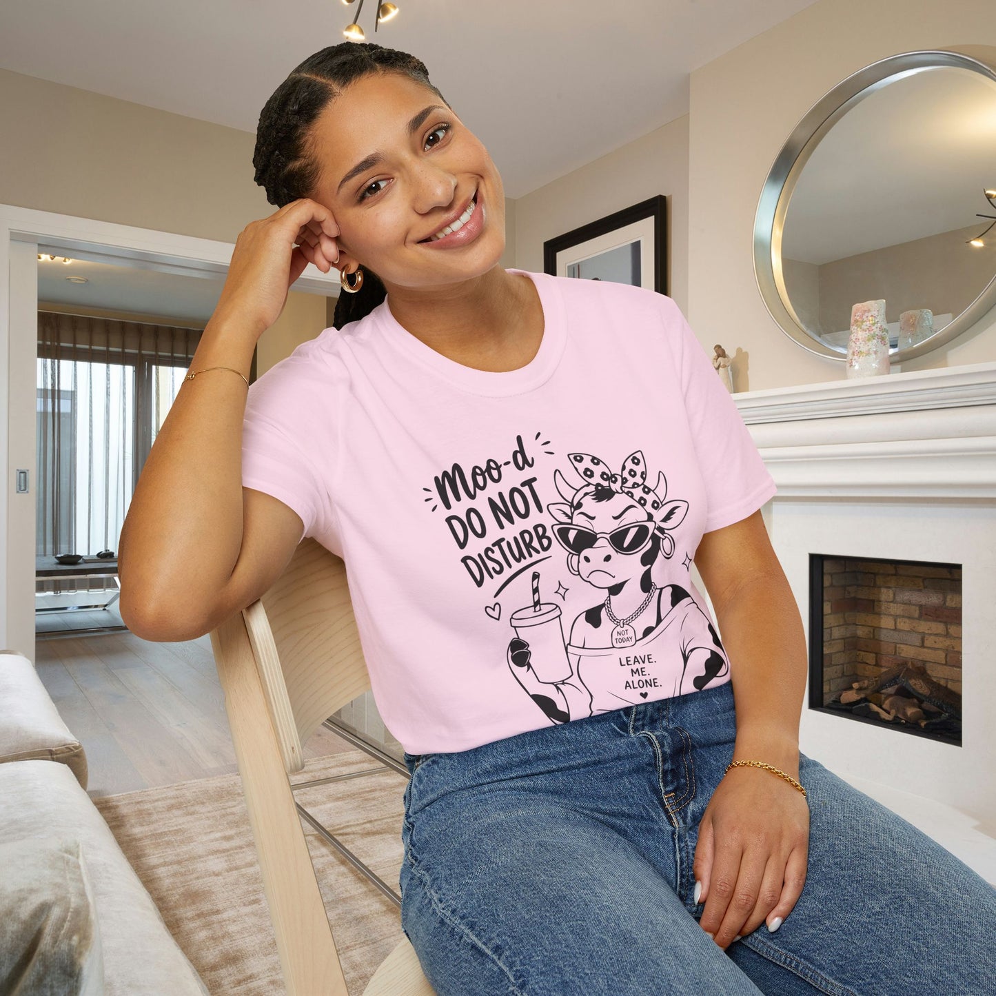 Moo-d: Do Not Disturb Given Adult T-shirt