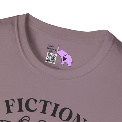 Fiction Addiction (Flowers, Open Book) Adult T-shirt