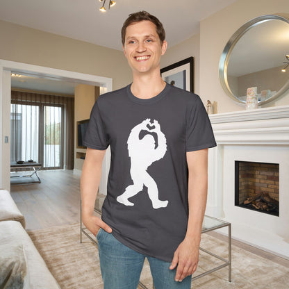 Bigfoot Loves You Adult T-shirt