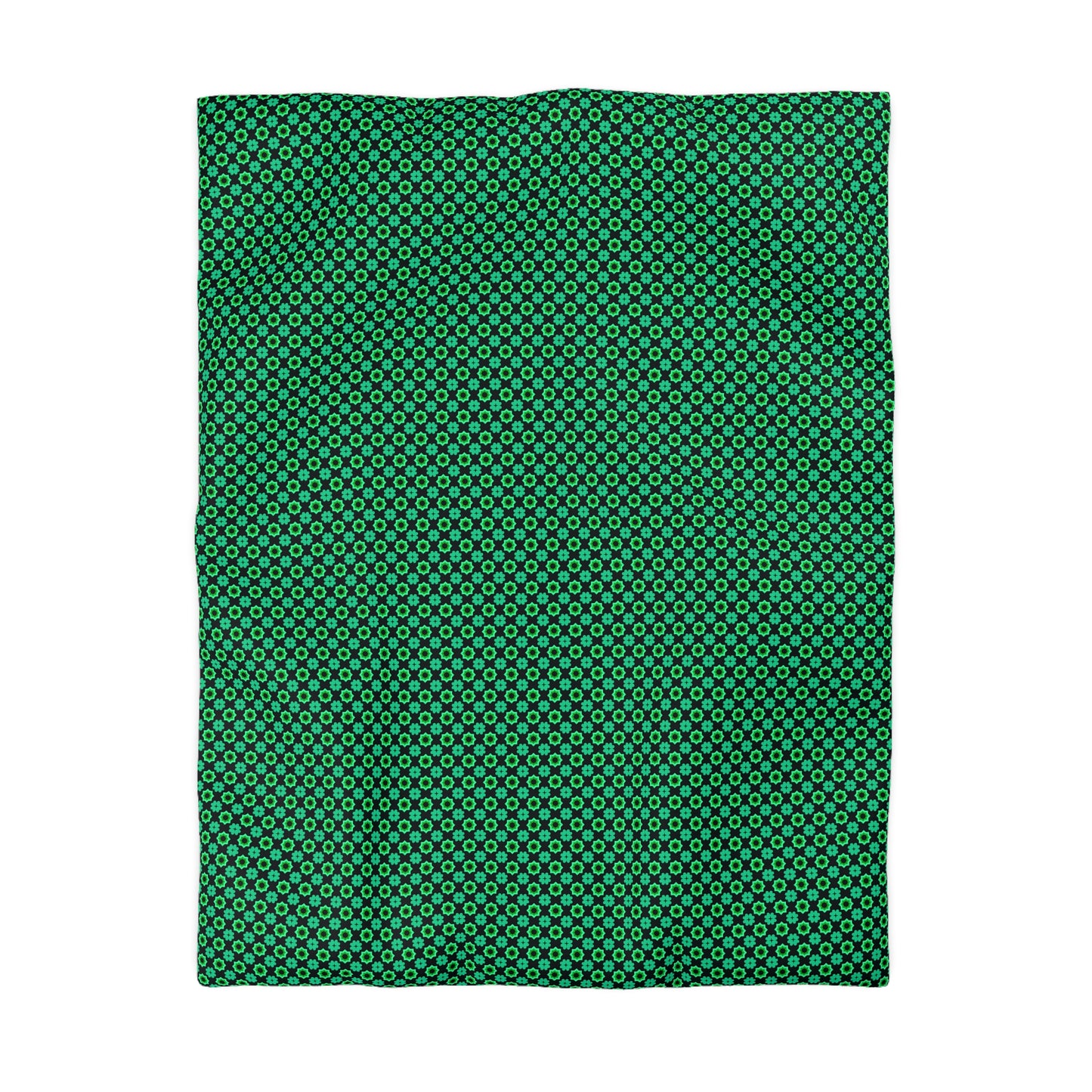 Clover Bloom Burst Microfiber Duvet Cover