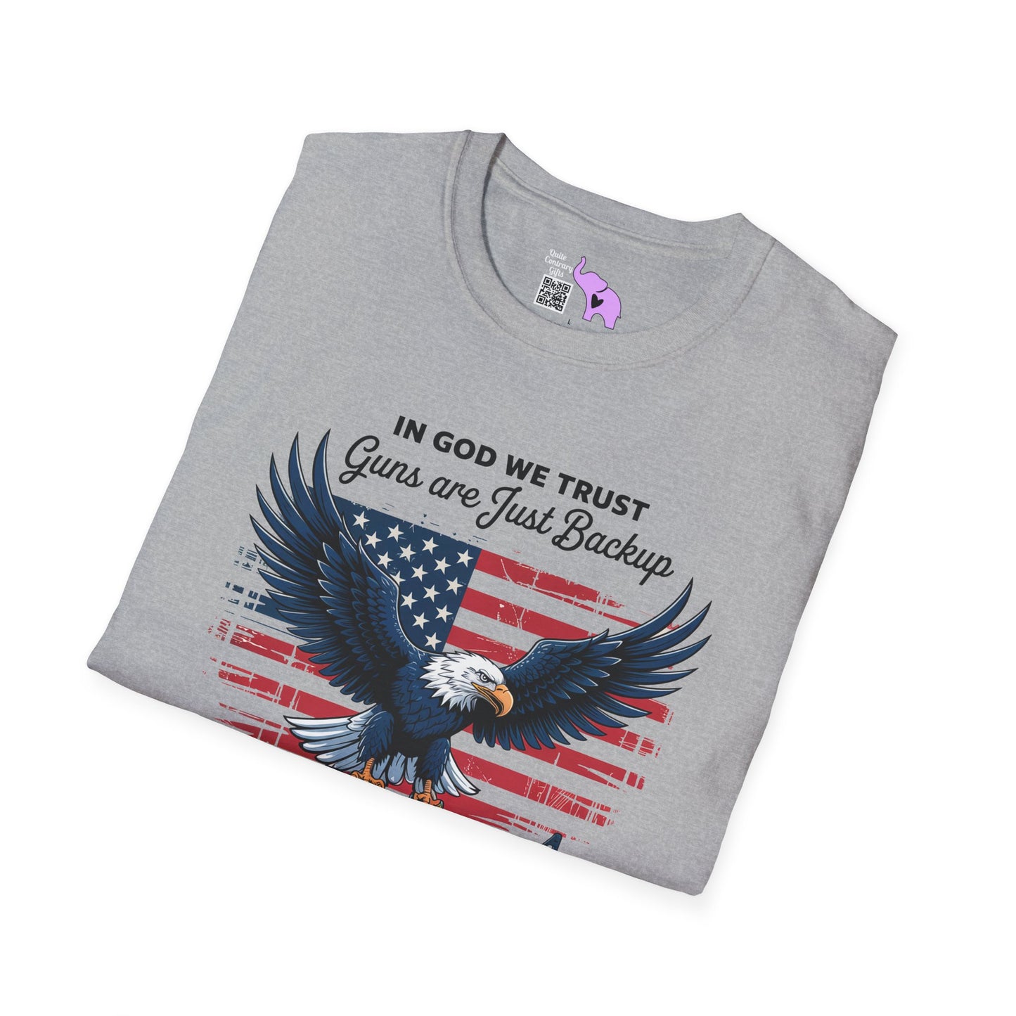 In God We Trust Guns Are Just Backup Adult T-shirt