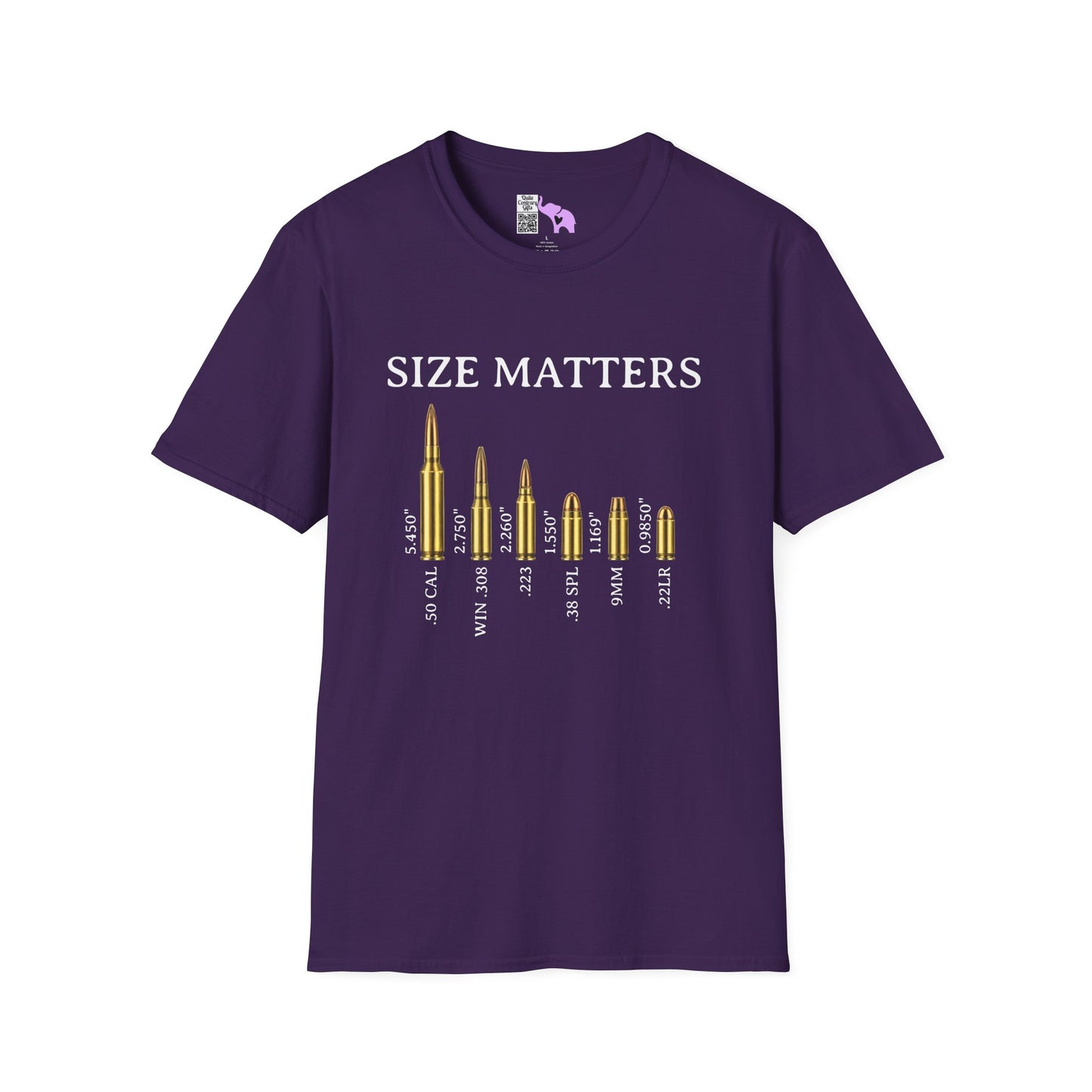 Size Matters (Ammo) Adult T-shirt