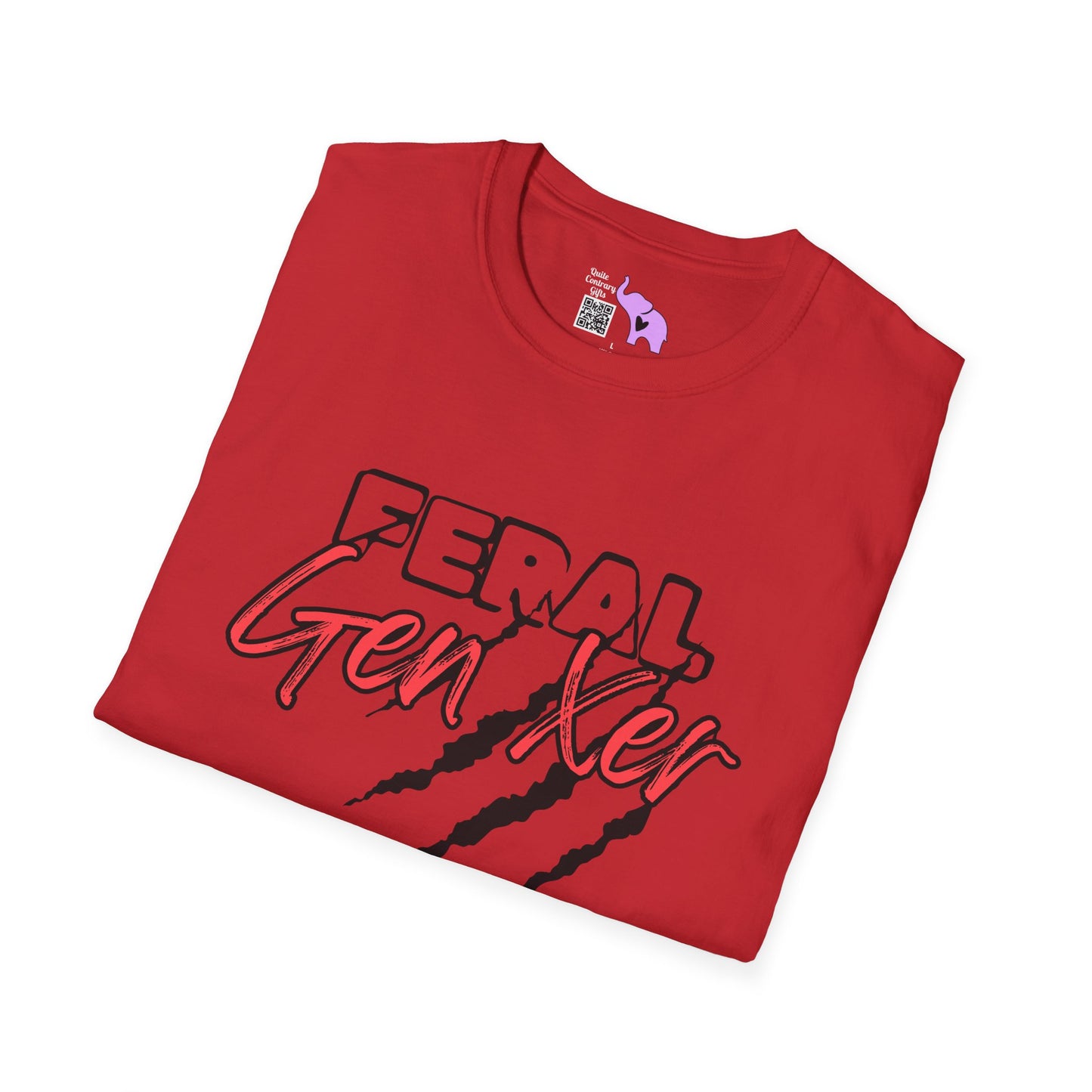 Feral GenXer w/Claws Adult T-Shirt