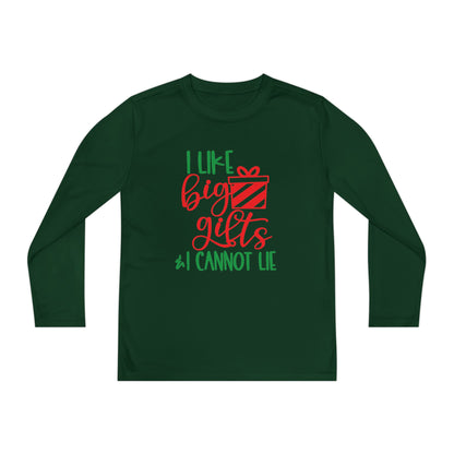 I Like Big Gifts & I Cannot Lie Youth Long Sleeve Tee