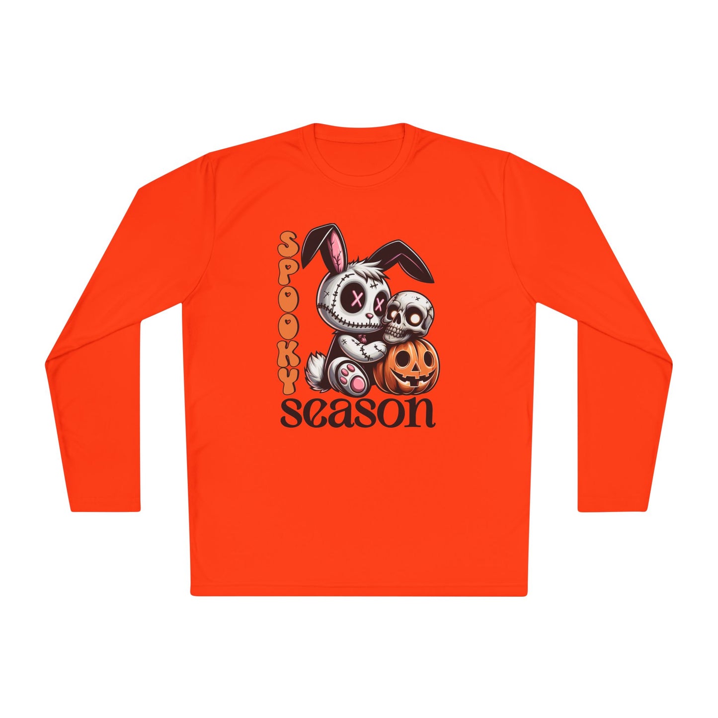 Spooky Season (Voodoo Bunny w/Pumpkin) Adult Long Sleeve Tee