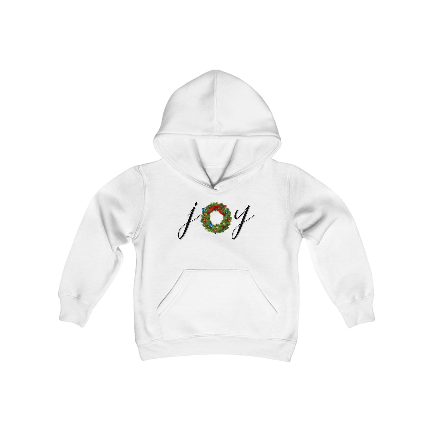 Joy w/Wreath Youth Hoodie