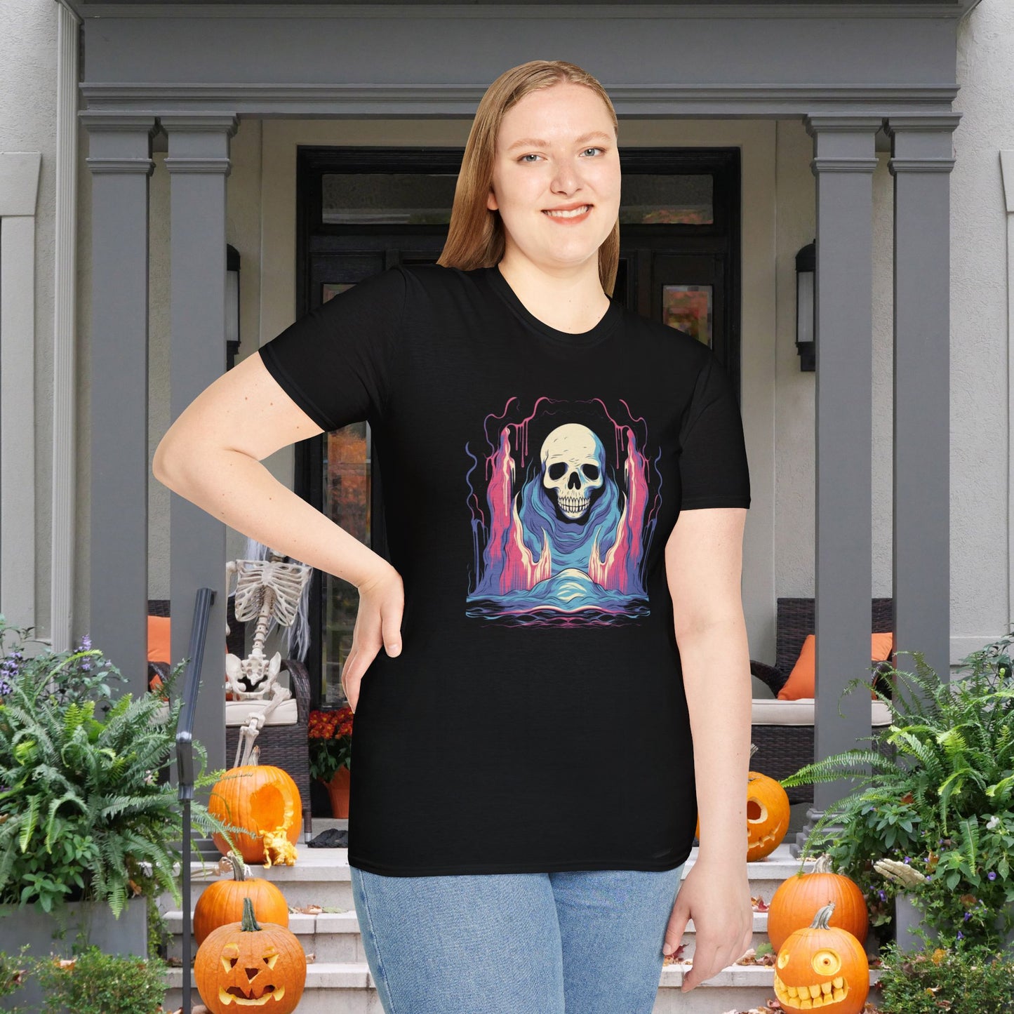 Creepy Ghost 2 Adult T-shirt