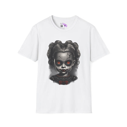 Creepy Girl Doll 2 Adult T-shirt