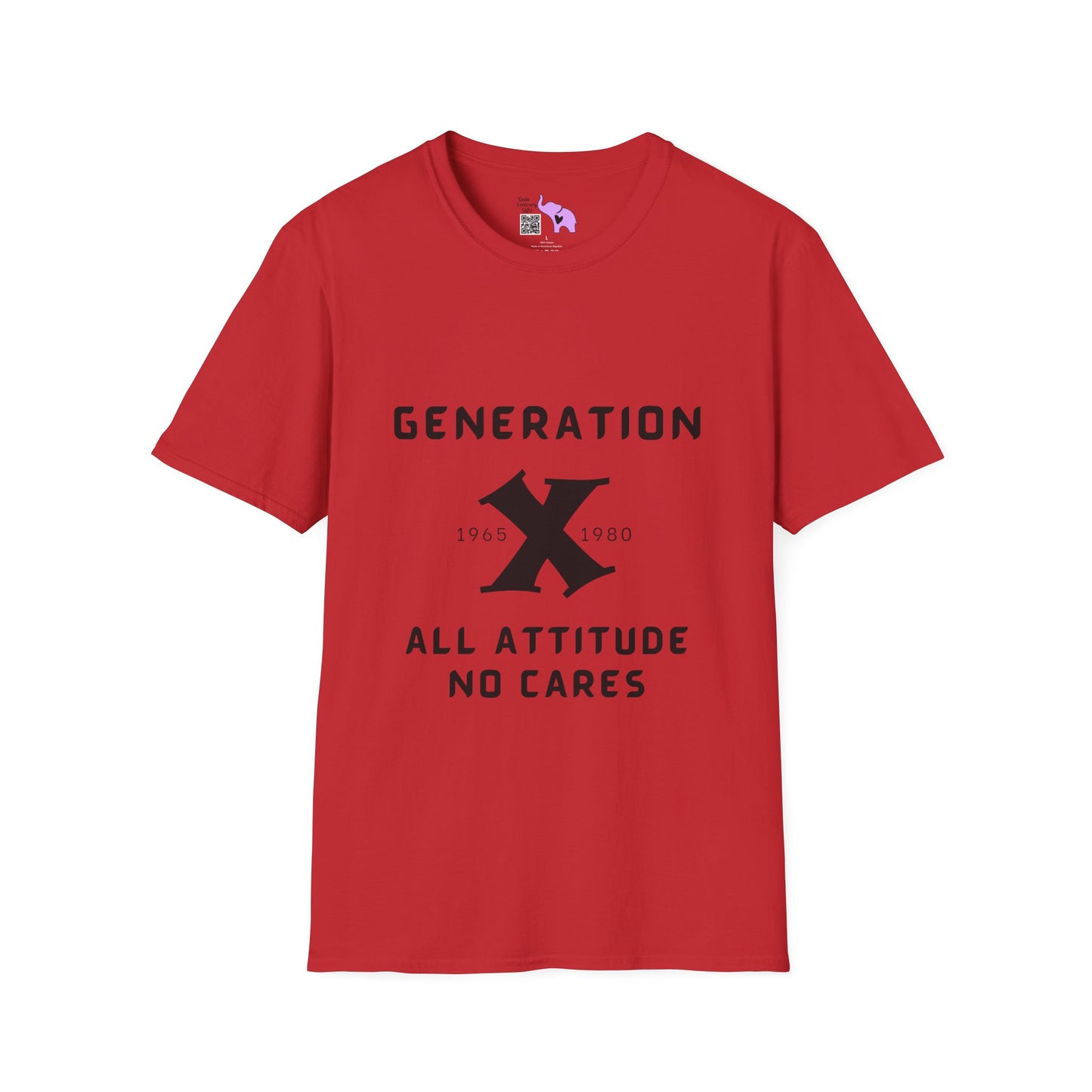 GenX w/years All Attitude No Cares T-shirt