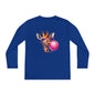 Girraffe Blowing Bubble Youth Long Sleeve Tee