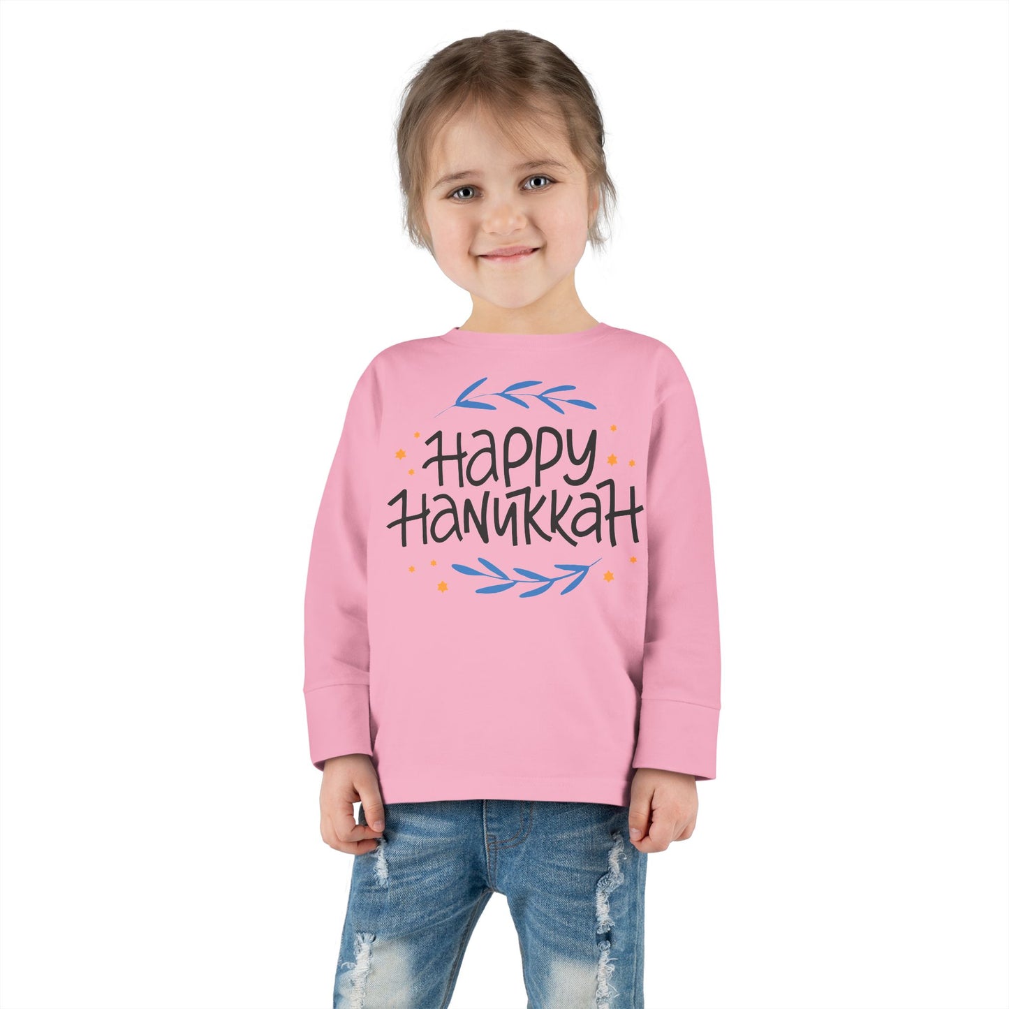 Happy Hanukkah 2 Toddler Long Sleeve Tee