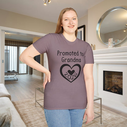 Promoted To Grandma 2026 Adult T-shirt