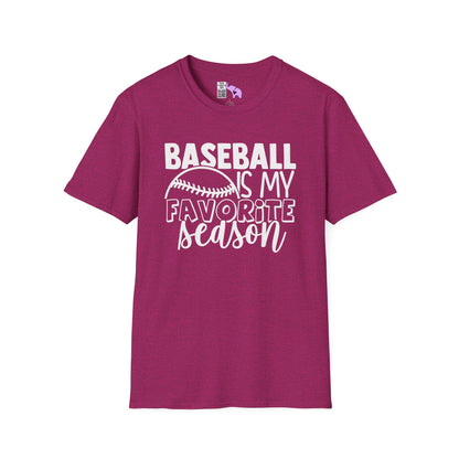 Baseball Is My Favorite Season Adult T-shirt