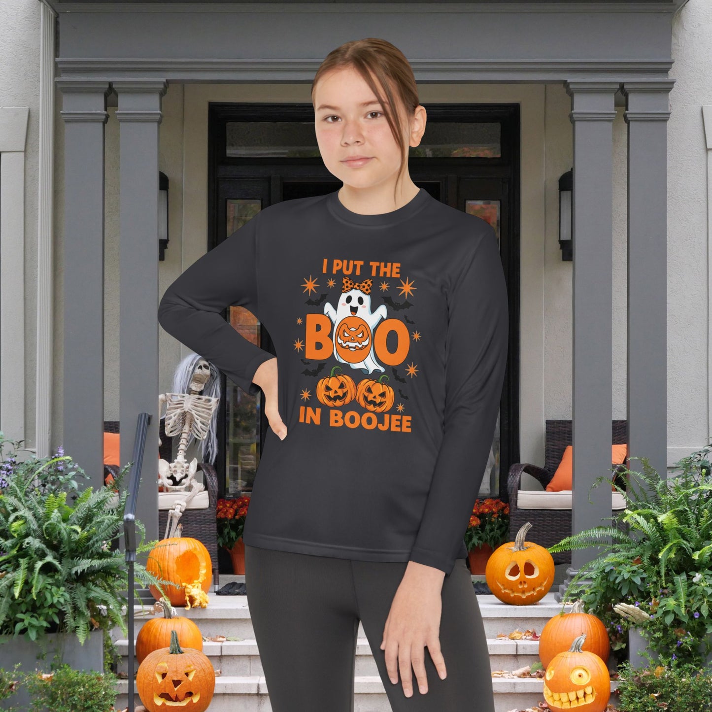 I Put the Boo in Boojee Youth Long Sleeve Tee
