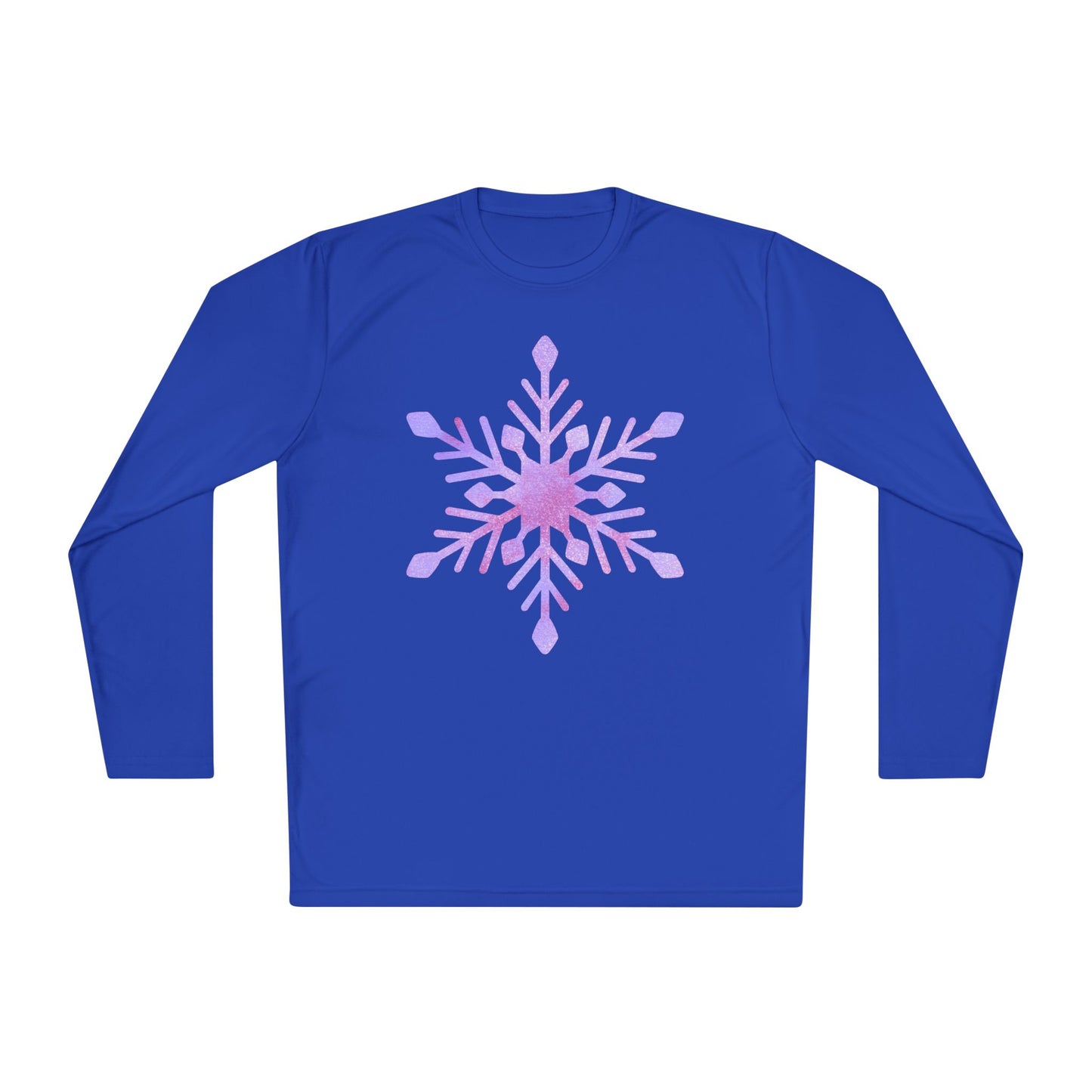Large Snowflake Adult Long Sleeve Tee