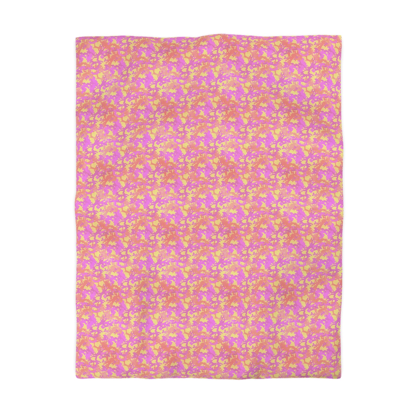 Sunset Sorbet Camo Microfiber Duvet Cover
