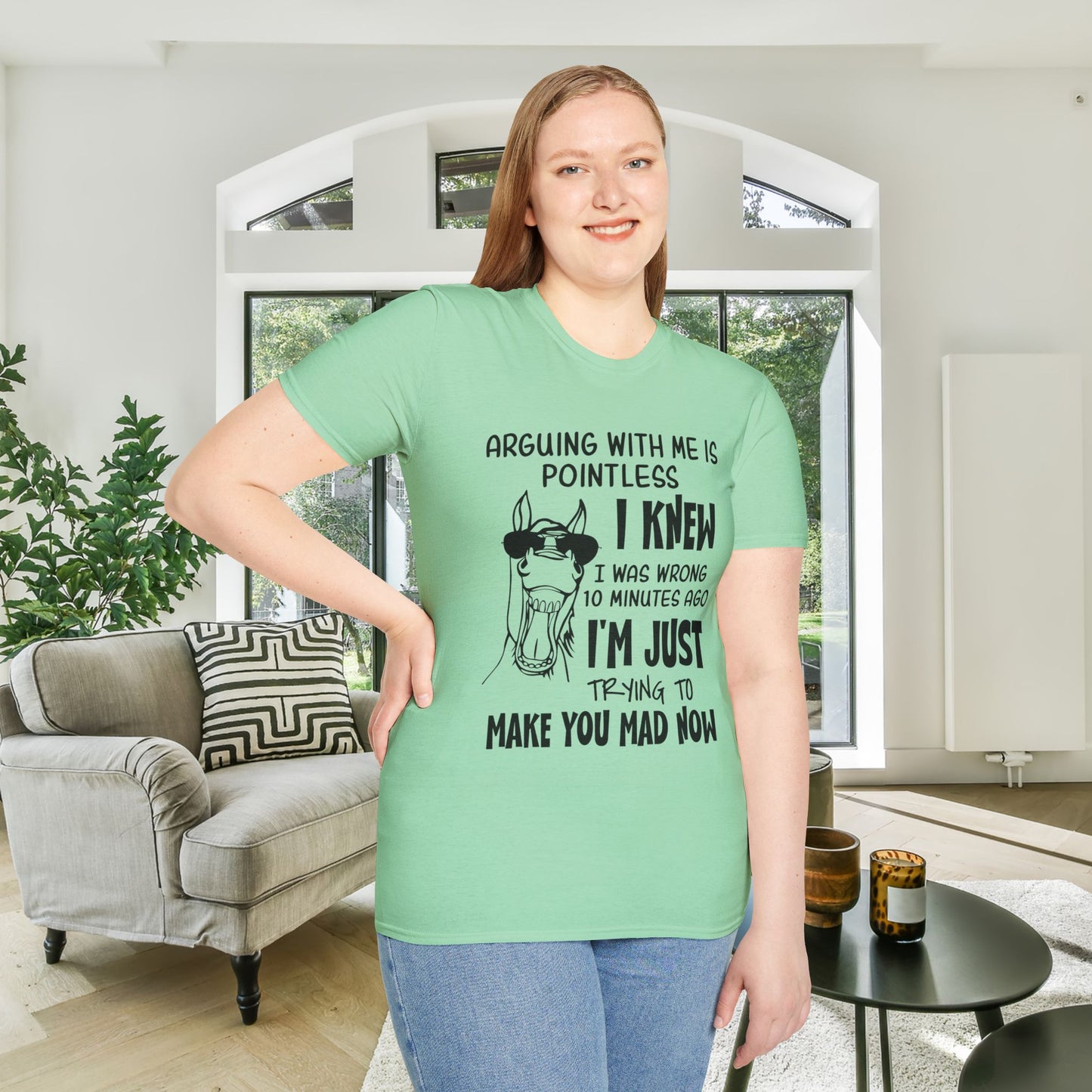 Arguing With Me is Pointless... Adult T-shirt