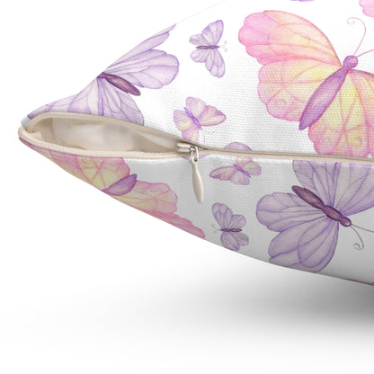 Pastel Butterfly Dreams Throw Pillow