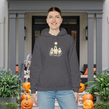 Creepy Ghost Trio Heavy Blend™ Hooded Sweatshirt