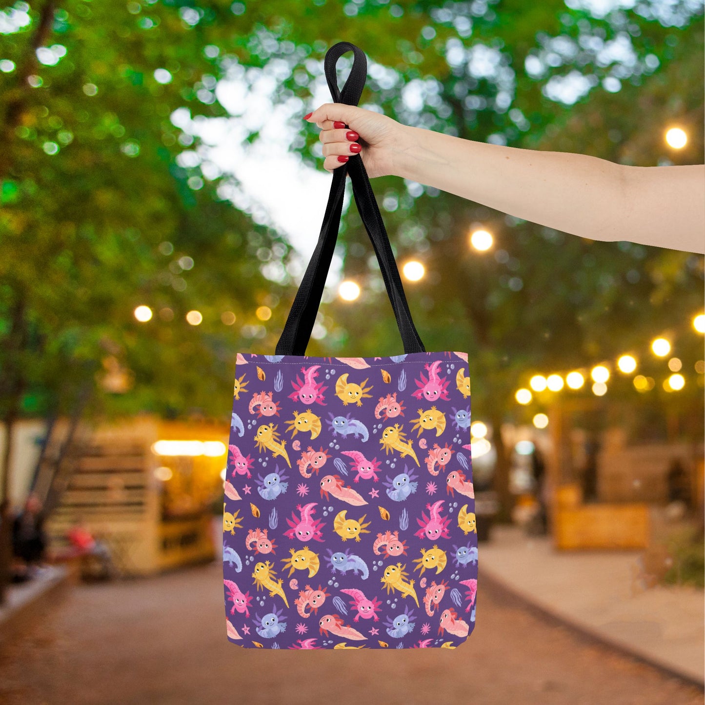 Axolotl Adventures Canvas Tote Bag