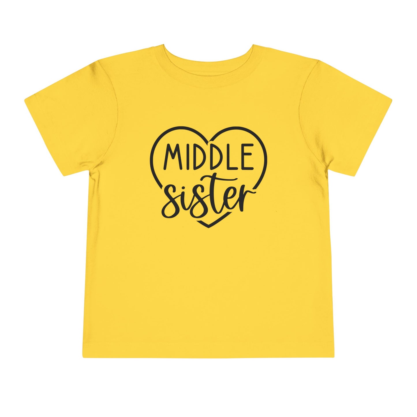 Middle Sister (Heart) Toddler Tee