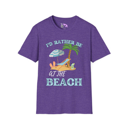 I'd Rather Be At The Beach Adult T-shirt