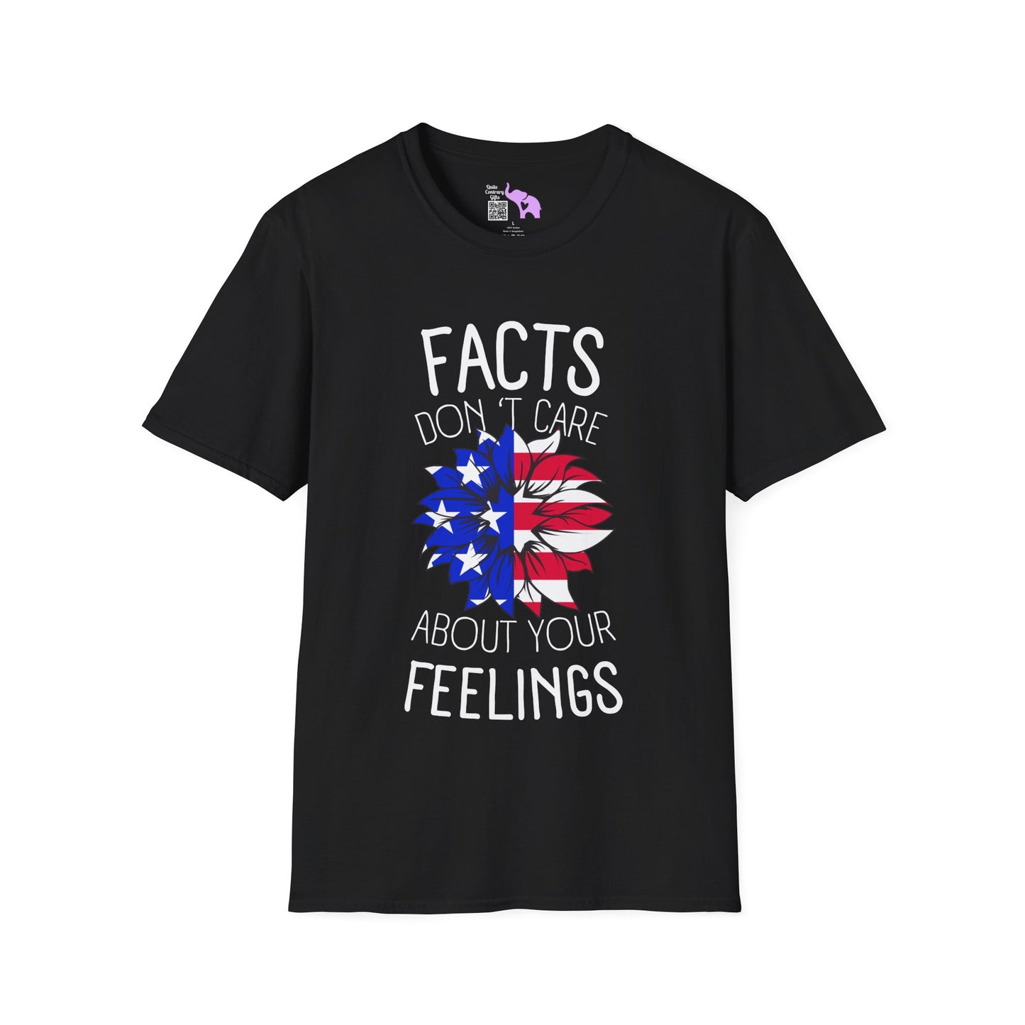 Facts Don't Care About Your Feelings American Flag Adult T-shirt