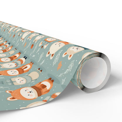 Snowy Bear Magic Wrapping Paper