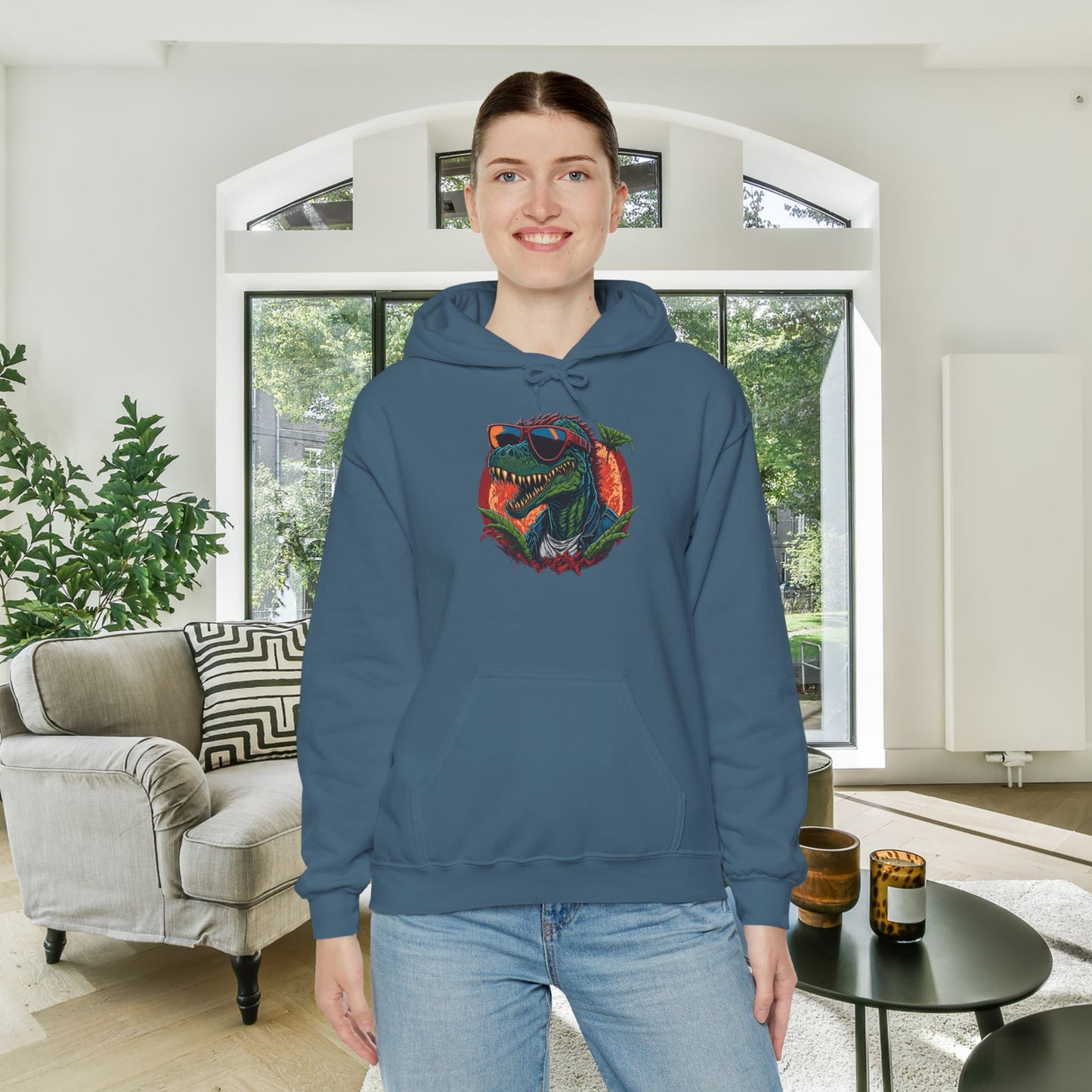 Cool Dinosaur Heavy Blend™ Hooded Sweatshirt